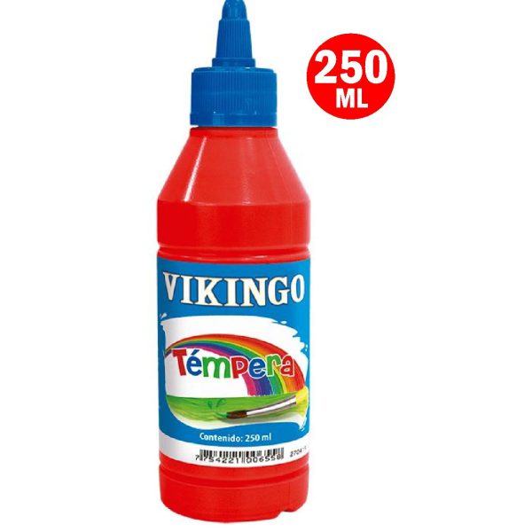 Tempera Vikingo FT-VK250 rojo 250ml