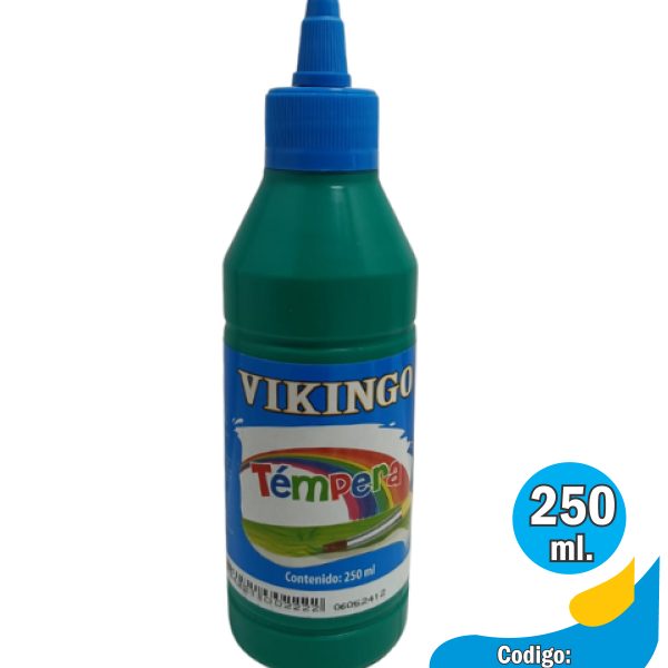 Tempera Vikingo FT-VK250 verde 250ml