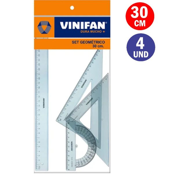 SET GEOM CRISTAL 30CM VINIF.PS BOLSA-NP/BOLSA