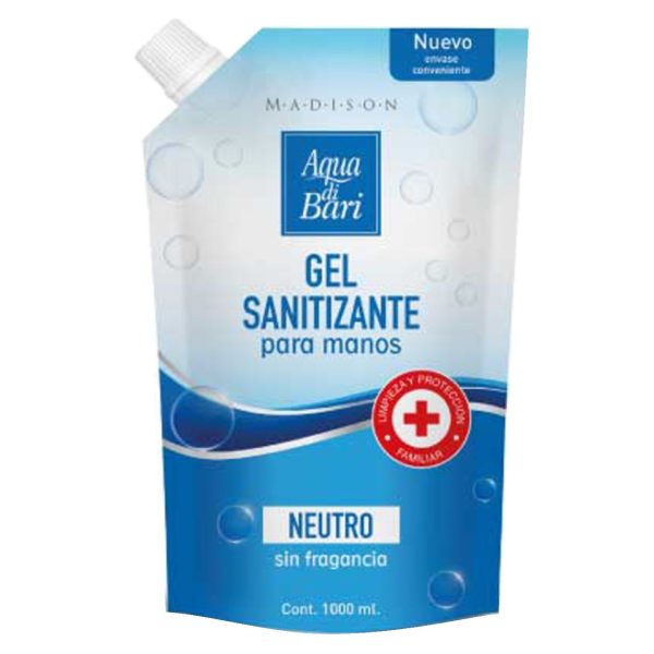 ALCOHOL GEL SANITIZANTE X 1000ML - DOYPACK AQUA DI BARI /GO TO MARKET