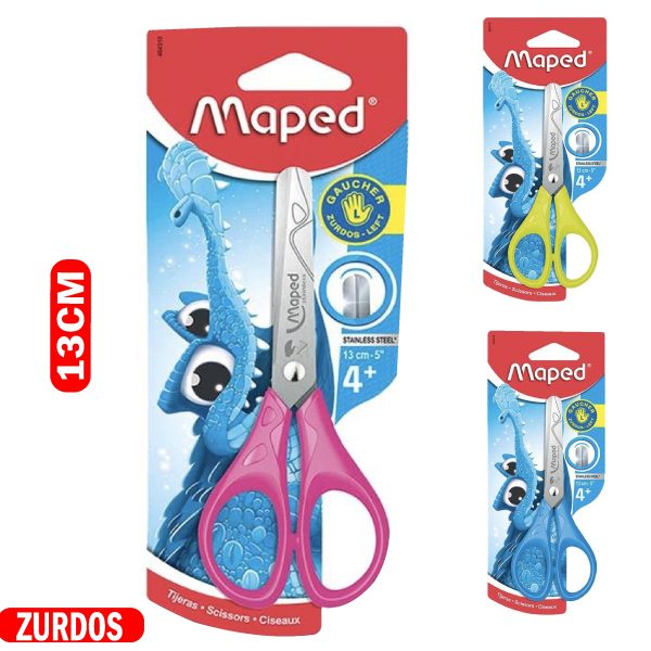 TIJERAS MAPED ESSENTIALS PULSE P/ ZURDO13 CM BLISTER