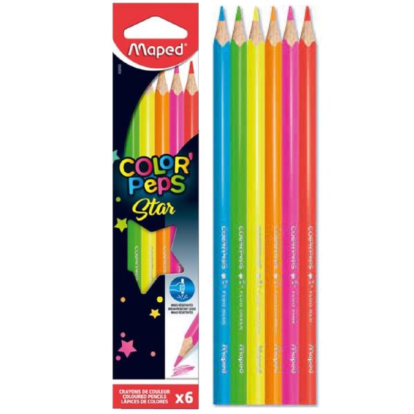 COLORES MAPED FLUO X 6 COLORES