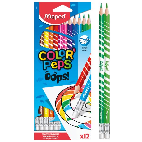 COLORES MAPED BORRABLES X 12 COLORES
