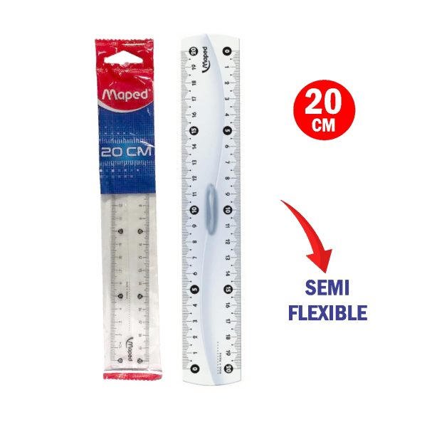 REGLA MAPED ESSENTIAL 20CM EN BOLSA