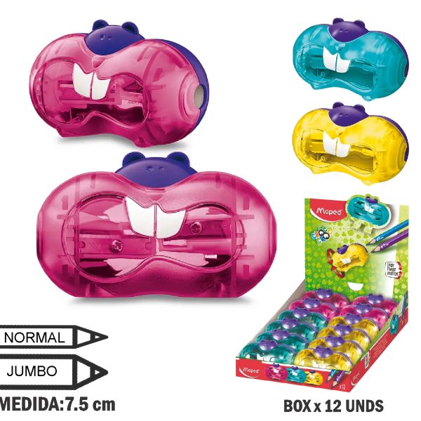 SACAPUNTAS MAPED CROC CROC TWIST 2O DISPLAY / und