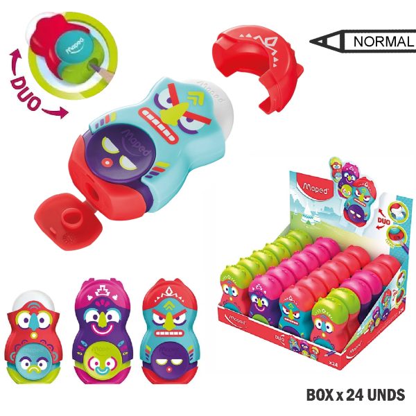 TAJADOR MAPED LOOPY FANCY C/BORRADOR - 1 C/ DEPOSITO/und.