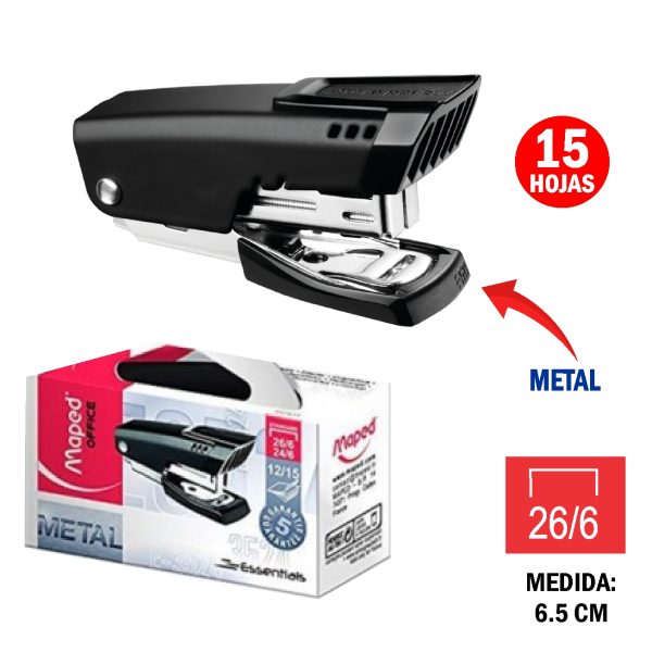 MINI ENGRAPADOR MAPED NEGRO ESSENTIALS METAL CAJITA /UND.