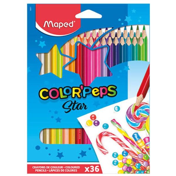 COLORES MAPED COLORPEPS STAR X 36 COLORES