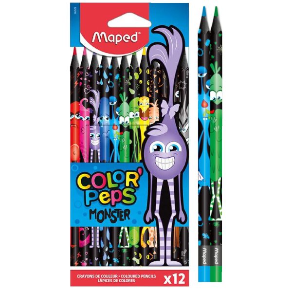 COLORES MAPED MONSTERS X 12 COLORES