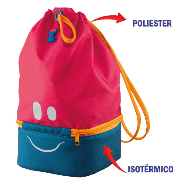 T-BOLSA DE TELA MAPED ISOTERMICO CONCEPTO INFANTIL FIGURATIVA ROSA-872301