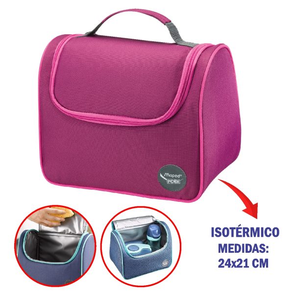 T-BOLSA DE TELA MAPED ISOTERMICO CONCEPTO BOLSA DE ALMUERZO ROSADO-872101