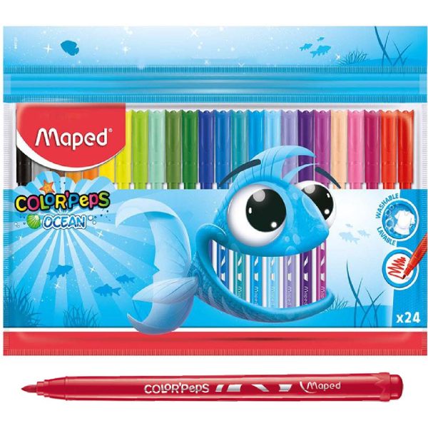 PLUMONES MAPED ROTULADORES OCEAN PULSE X24 FUNDA 845722