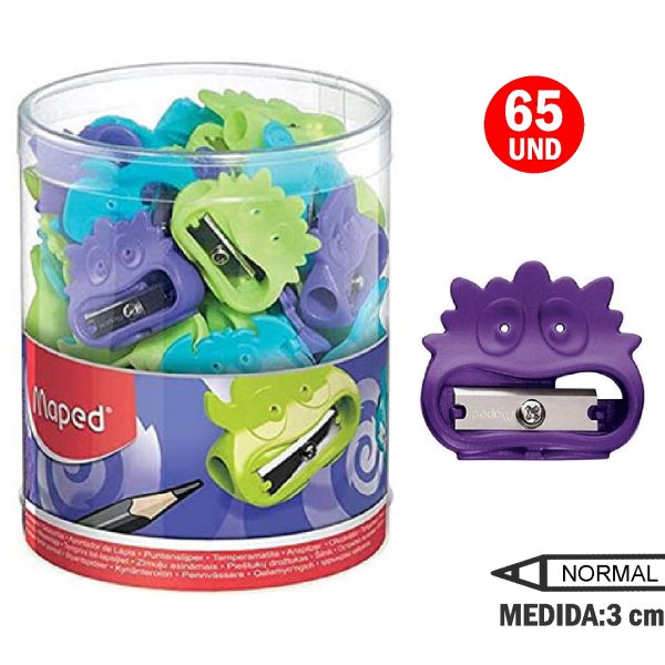 TAJADOR SACAPUNTAS VIVO MONSTER DISPLAY *POTE X65Und MAPED