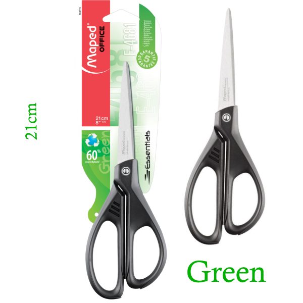 TIJERA ESSENTIALS GREEN 21CM MAPE