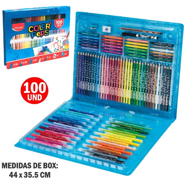 KIT DE COLORANTE 100 PZS COLORPEPS MAPE