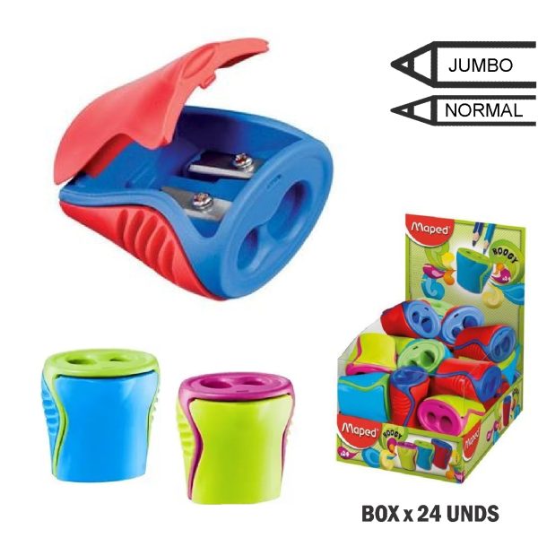 SACAPUNTAS MAPED BOOGY 2O RESERVA DISPLAY X24Und
