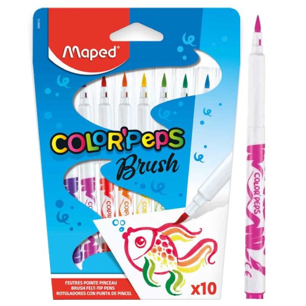 PLUMONES MAPED COLOR PEPS BRUSH X10 ESTU CART