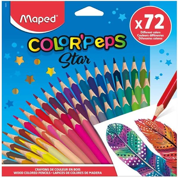 LAPICES DE COLORES PEPS X72 Und MAPE
