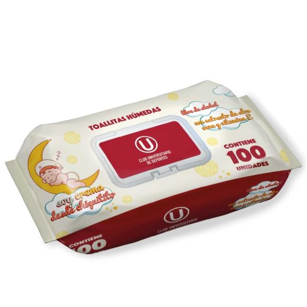 TOALLITAS HUMEDAS x100 PZS UNIVERSITARIO Und/ GO TO MARKET