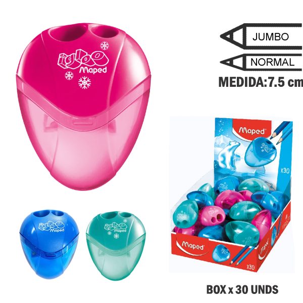 TAJADOR MAPED I-GLOO -2 C/ DEPOSITO/x 30 und.