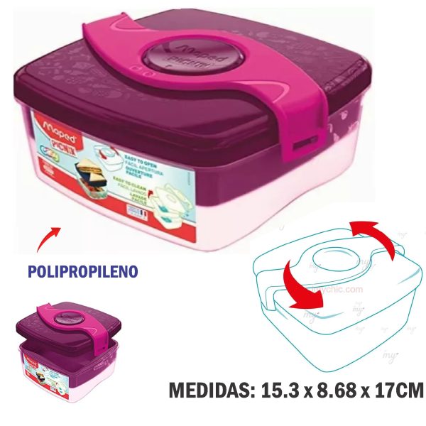 TAPER LONCHERA ORIGINS PICNIK 6-11 PINK- rosado MAPE