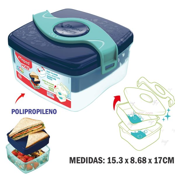 TAPER LONCHERA ORIGINS BAG BLUE-GREEN MAPE