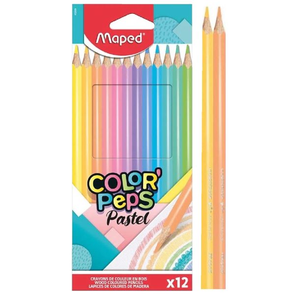 COLORES MAPED PASTEL X 12 COLORES