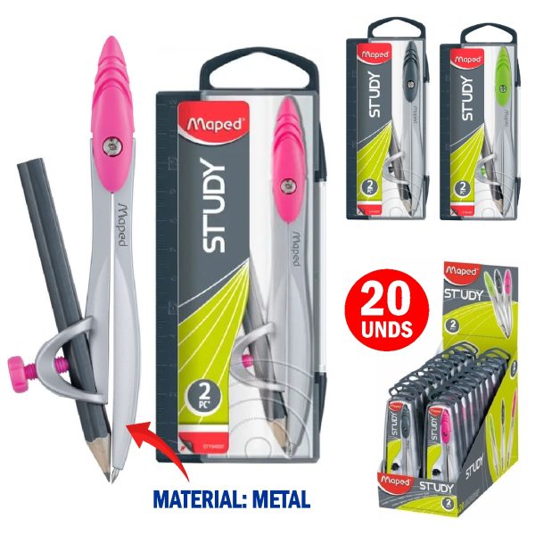 COMPAS STUDY UNIVERSAL METAL +LAPIZ MAPE