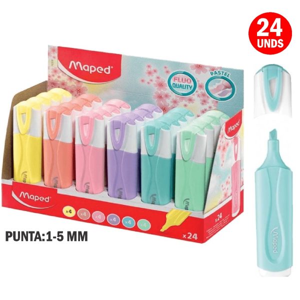 RESALTADORES CLASSIC PASTEL BOX X24Und MAPE