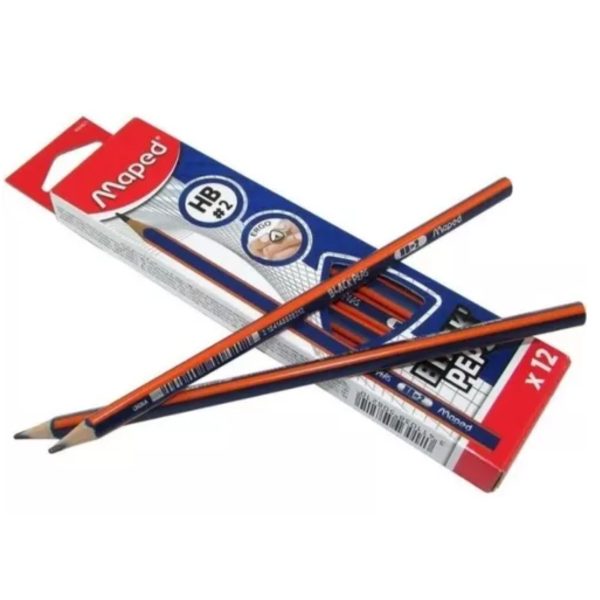 LAPIZ MAPED GRAFITO HB ECONOMICO SIN BORRADOR X12und