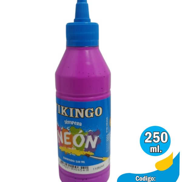 Tempera Vikingo NEON FT-VK250 Violeta 250ml