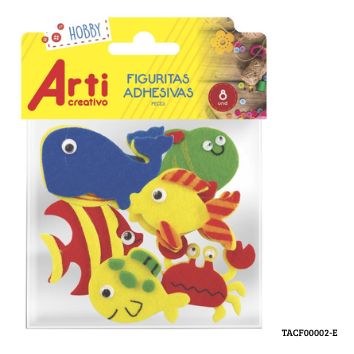 STICKERS ADHESIVAS FIELTRO PECES X 8 ARTI TACF00002-E